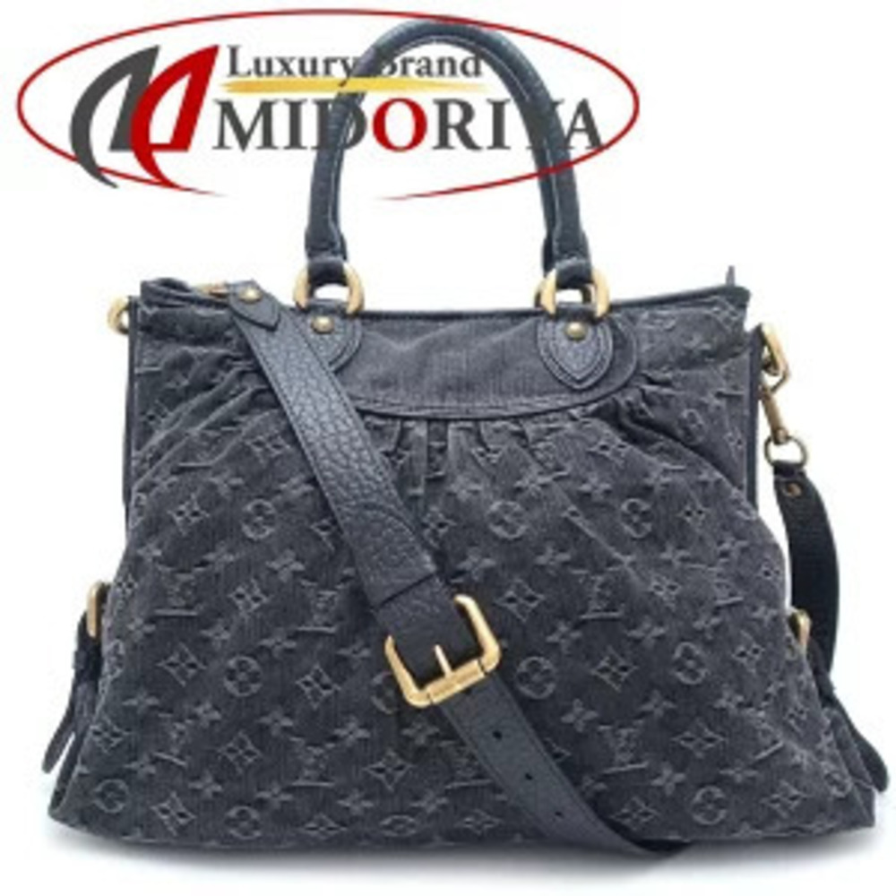 LOUIS VUITTON Neo Cabby Bag Monogram Denim Noir Black